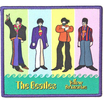 The Beatles Standard Patch: Yellow Submarine Band in Stripes