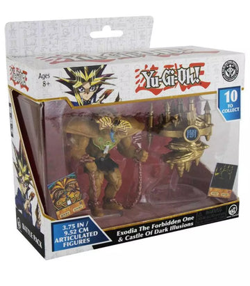 Yu-Gi-Oh! - Exodia The Forbidden One & Castle Of Dark Illusions Battle - 9cm Action Figure Pack