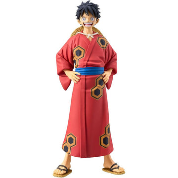 One Piece - The Grandline Series Wanokuni Yukata Monkey D Luffy - Figure 16cm