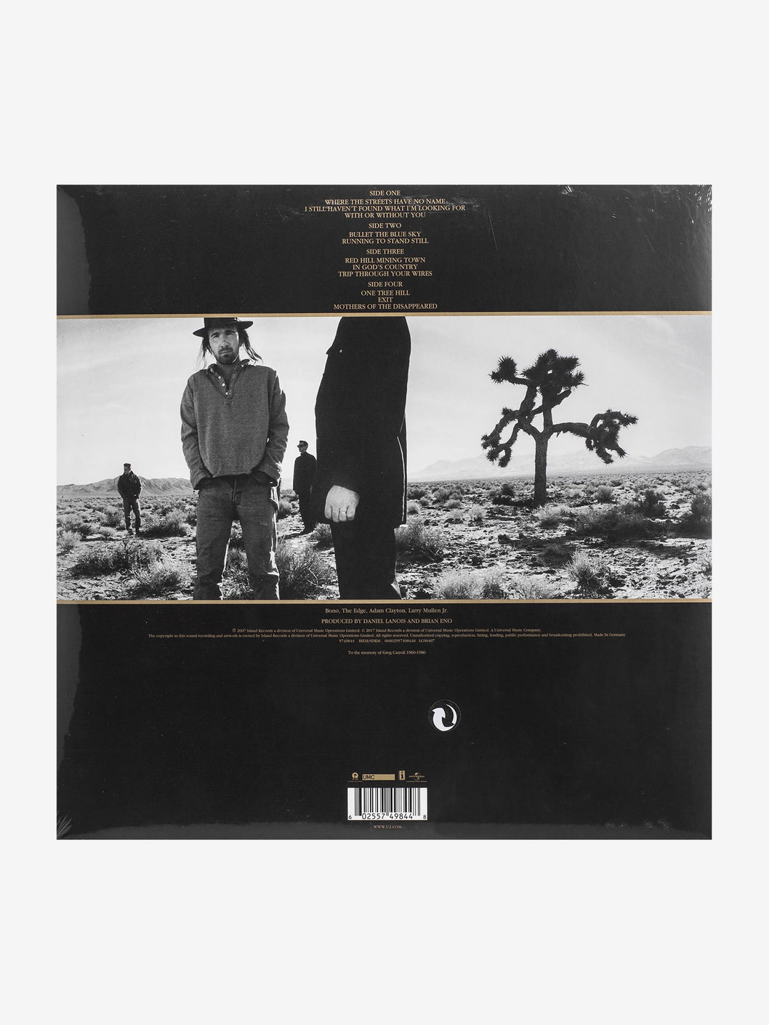 U2 - The Joshua Tree - 2LP - Heavyweight Vinyl