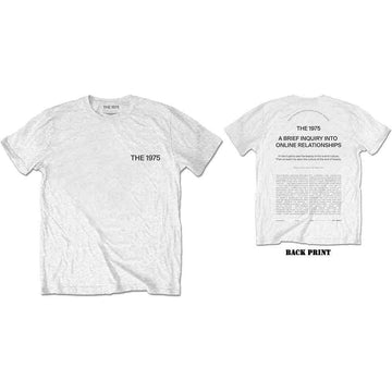 The 1975 Unisex T-Shirt: ABIIOR Welcome Welcome (White) (Back Print)