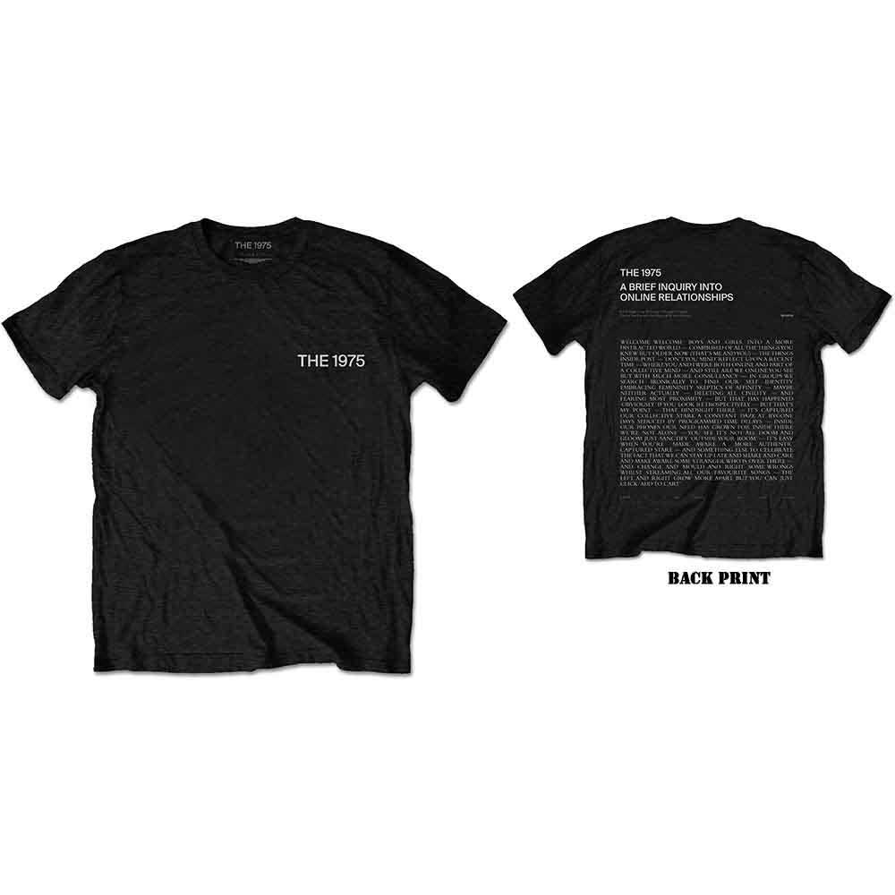 The 1975 Unisex T-Shirt: ABIIOR Welcome Welcome Version 2. (Black) (Back Print)