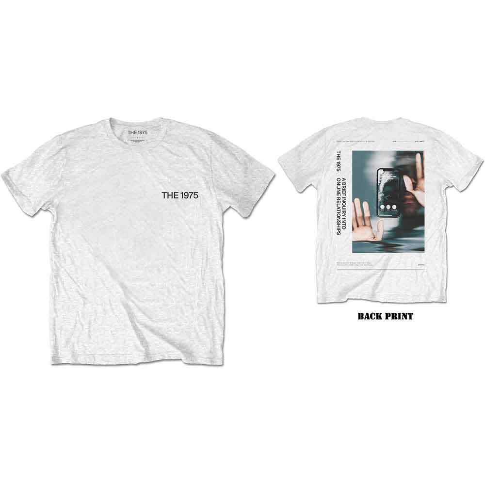 The 1975 Unisex T-Shirt: ABIIOR Side Face Time (White) (Back Print)