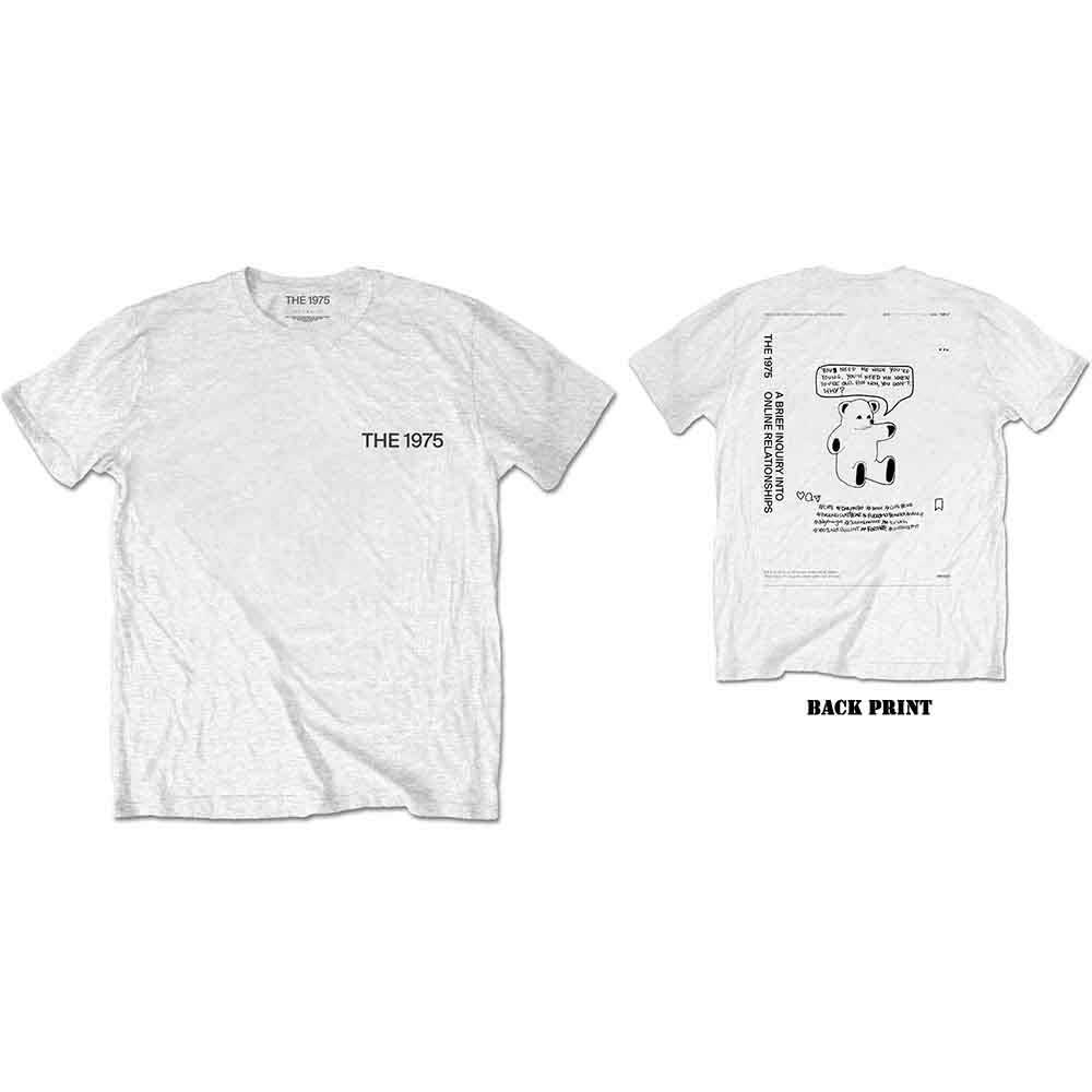 The 1975 Unisex T-Shirt: ABIIOR Teddy (White) (Back Print)
