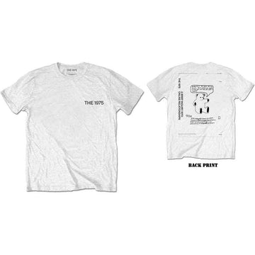 The 1975 Unisex T-Shirt: ABIIOR Teddy (White) (Back Print)
