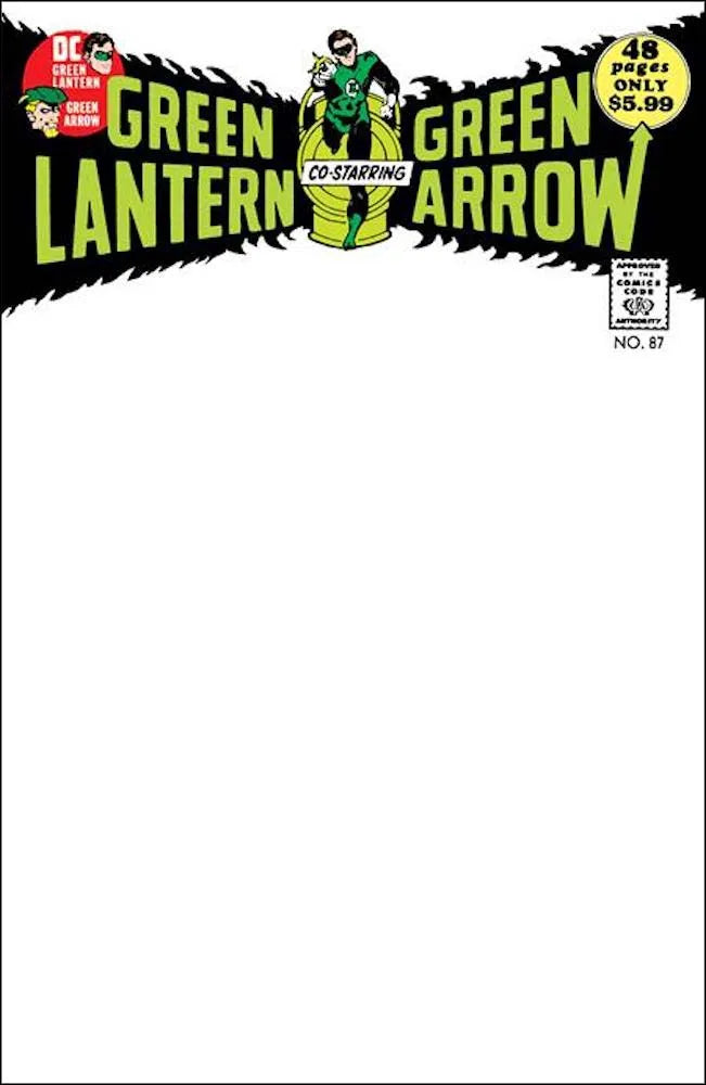 Green Lantern #87 (Facsimile Edition Cover B Blank Card Stock Variant)