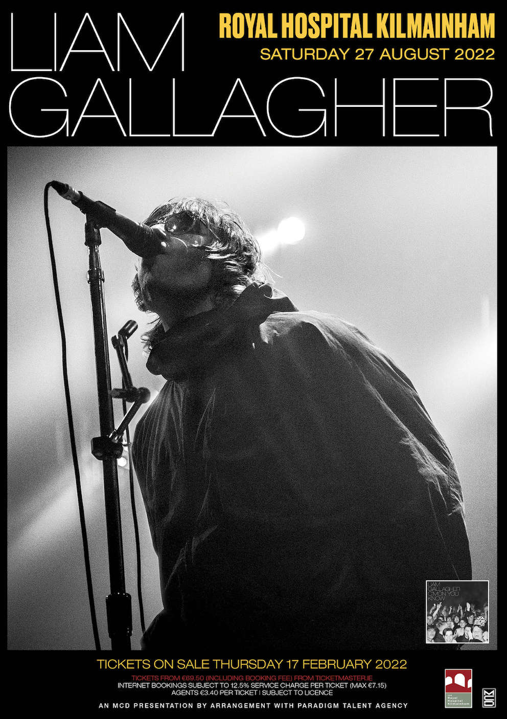 Liam Gallagher - Kilmainham Dublin 2022 - Mini Poster