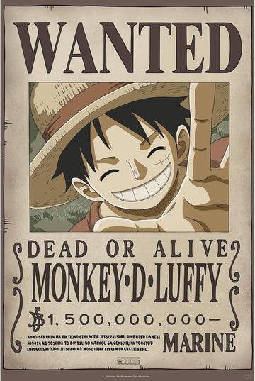 One Piece - Wanted Luffy - Maxi Poster