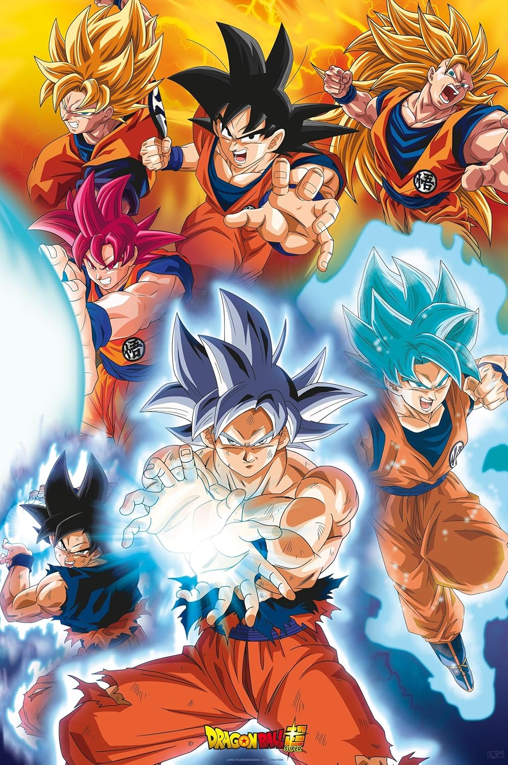 Dragon Ball Super - Goku's Transformations - Maxi Poster