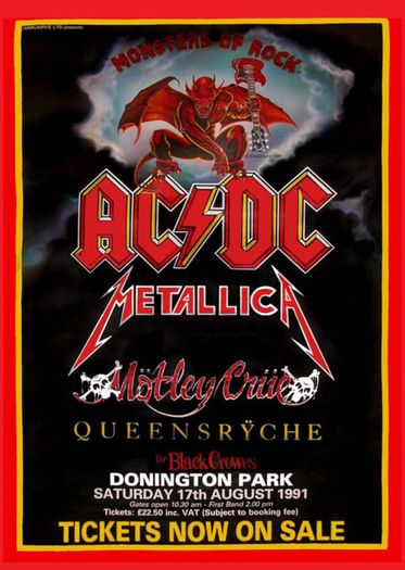 AC/DC - Donington Park 1991  - Mini Poster