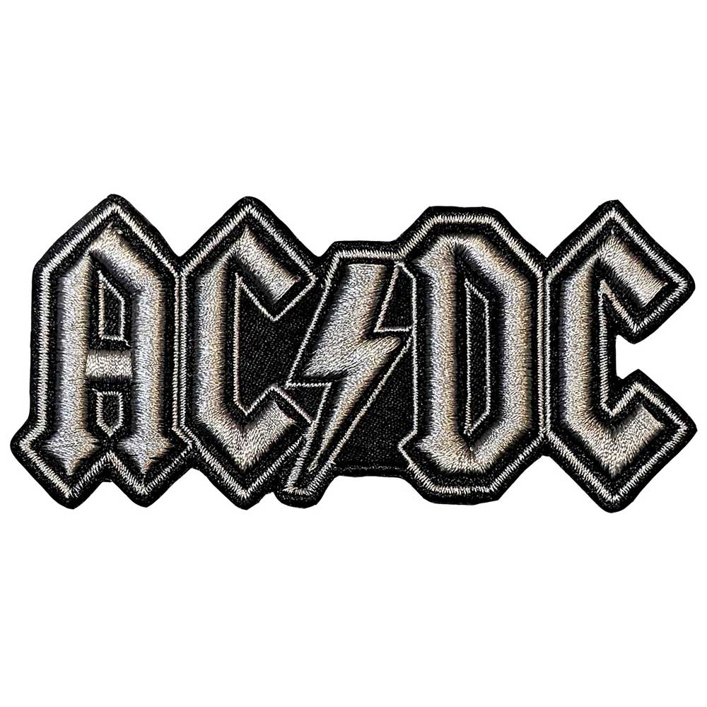 AC/DC Standard Patch: Silver Logo