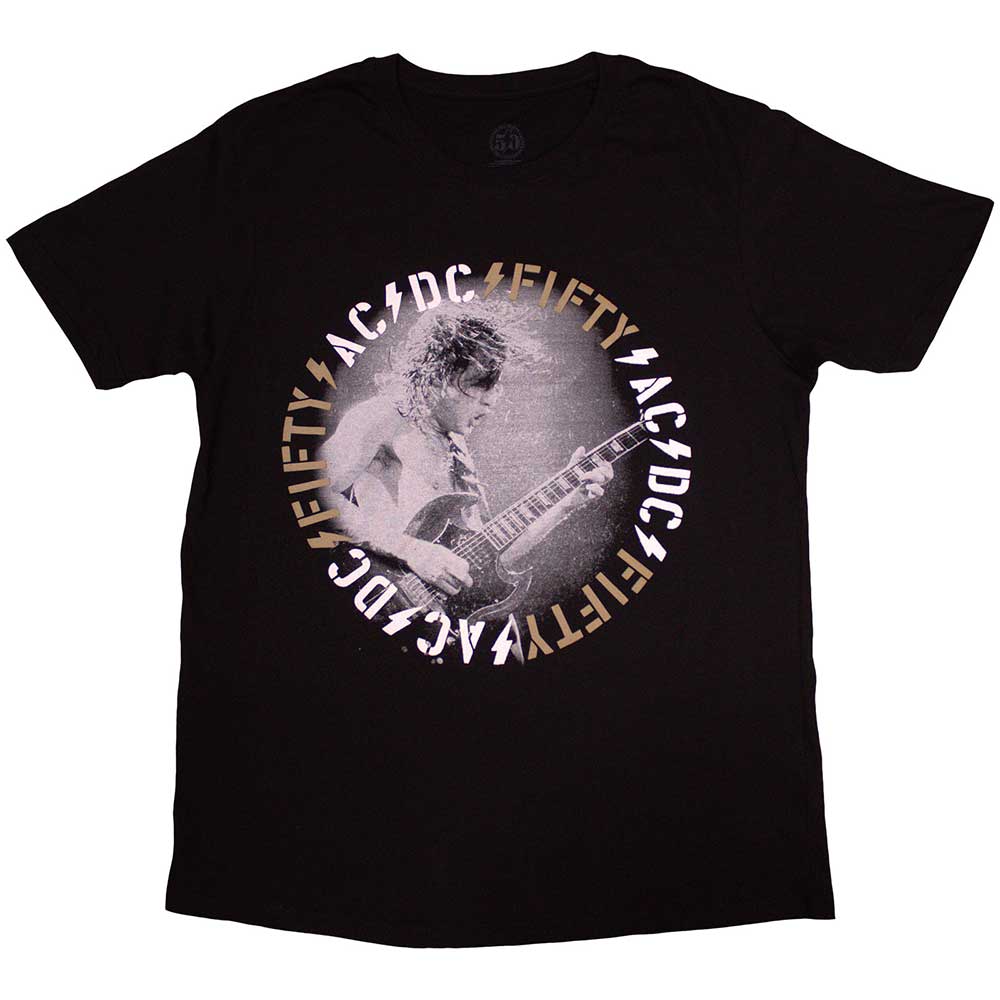 AC/DC Unisex T-Shirt: Angus Live (Black)