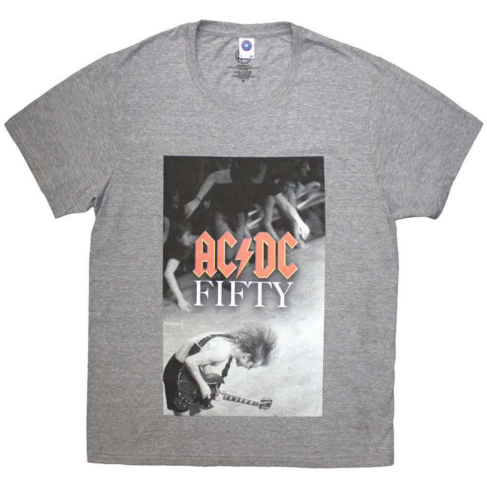 AC/DC Unisex T-Shirt: Angus Stage (Grey)
