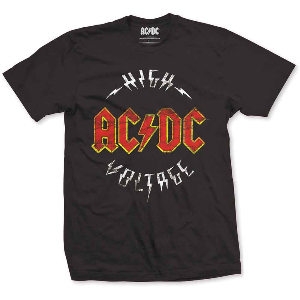 AC/DC Unisex T-Shirt: High Voltage (Black)
