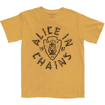 Alice In Chains Unisex T-Shirt: Lantern (Yellow)