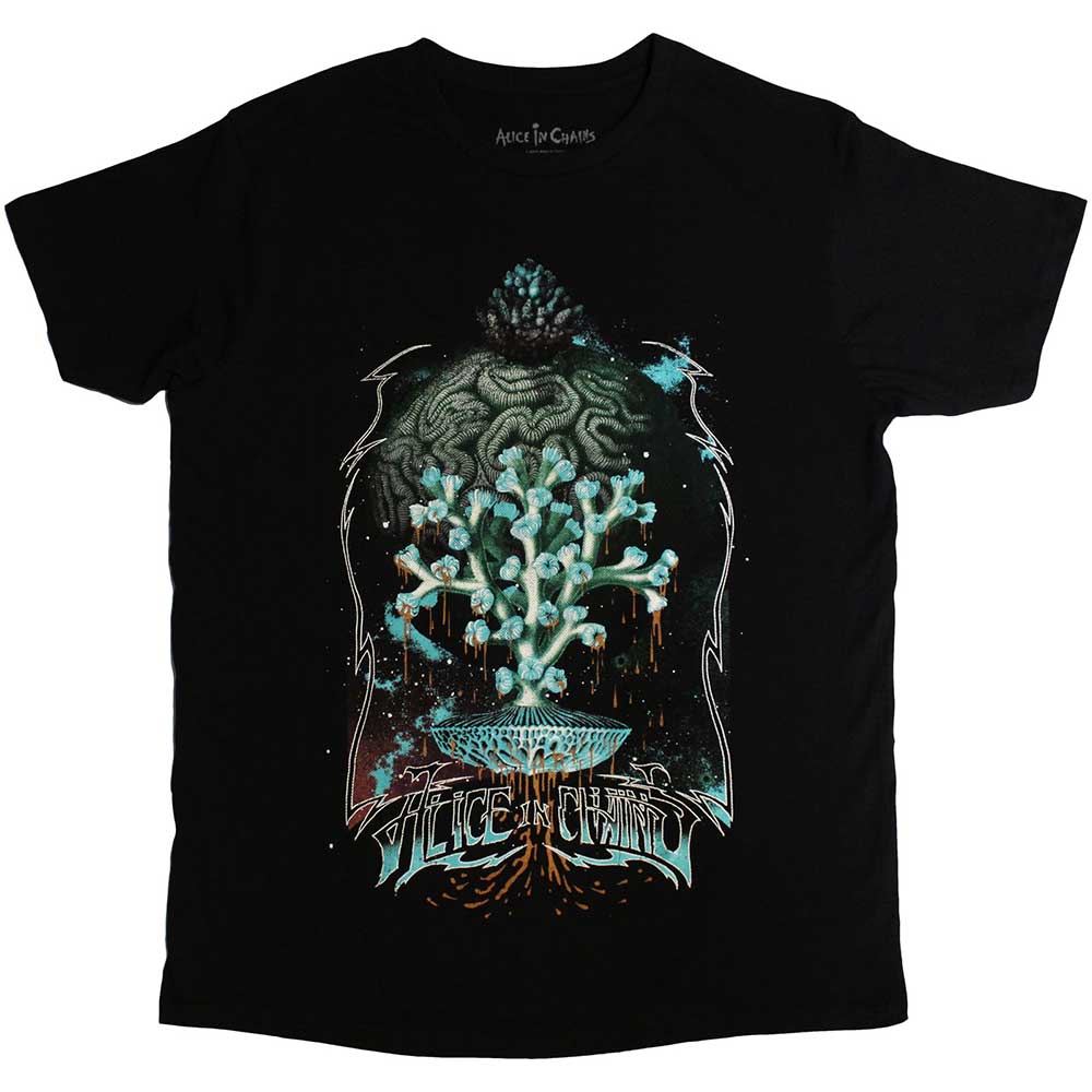 Alice In Chains Unisex T-Shirt: Spore Planet (Black)