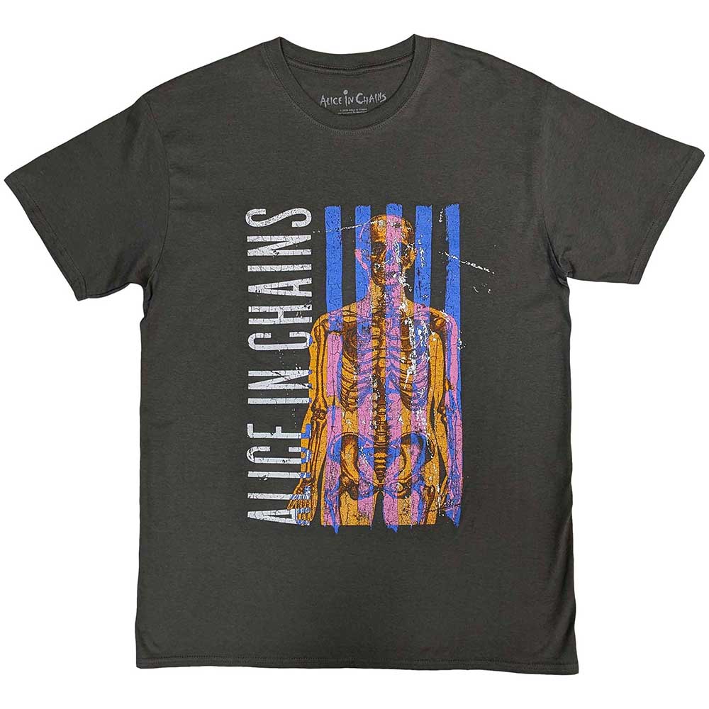 Alice In Chains Unisex T-Shirt: Skeletal (Charcoal Grey)