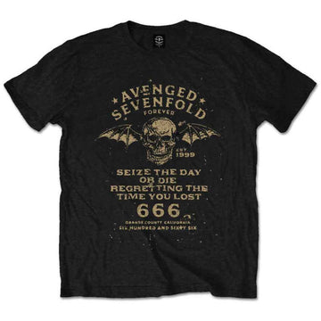Avenged Sevenfold Unisex T-Shirt: Seize the Day (Black)