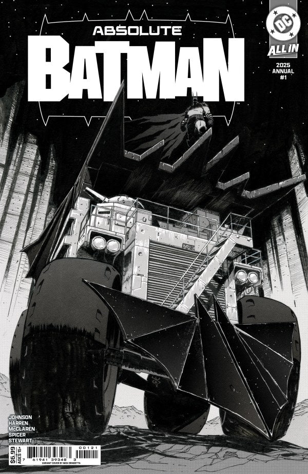 DC Comics - Absolute Batman - 2025 Annual #1 - Cover B Nick Dragotta Black & White Variant