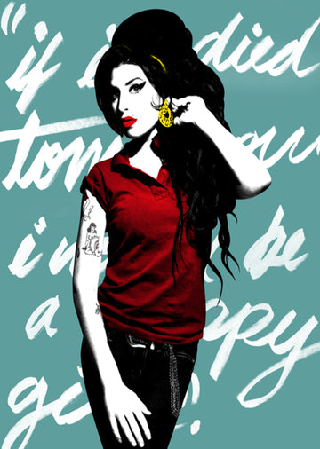 Amy Winehouse - Blue - Mini Poster