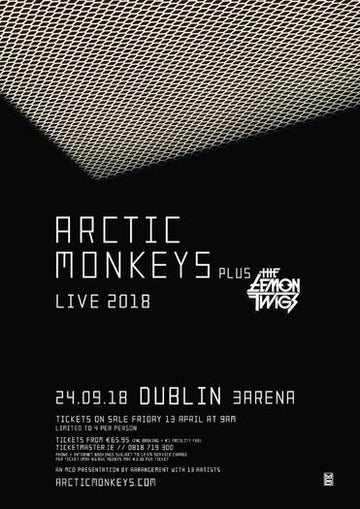 Arctic Monkeys - Dublin 2018  - Mini Poster
