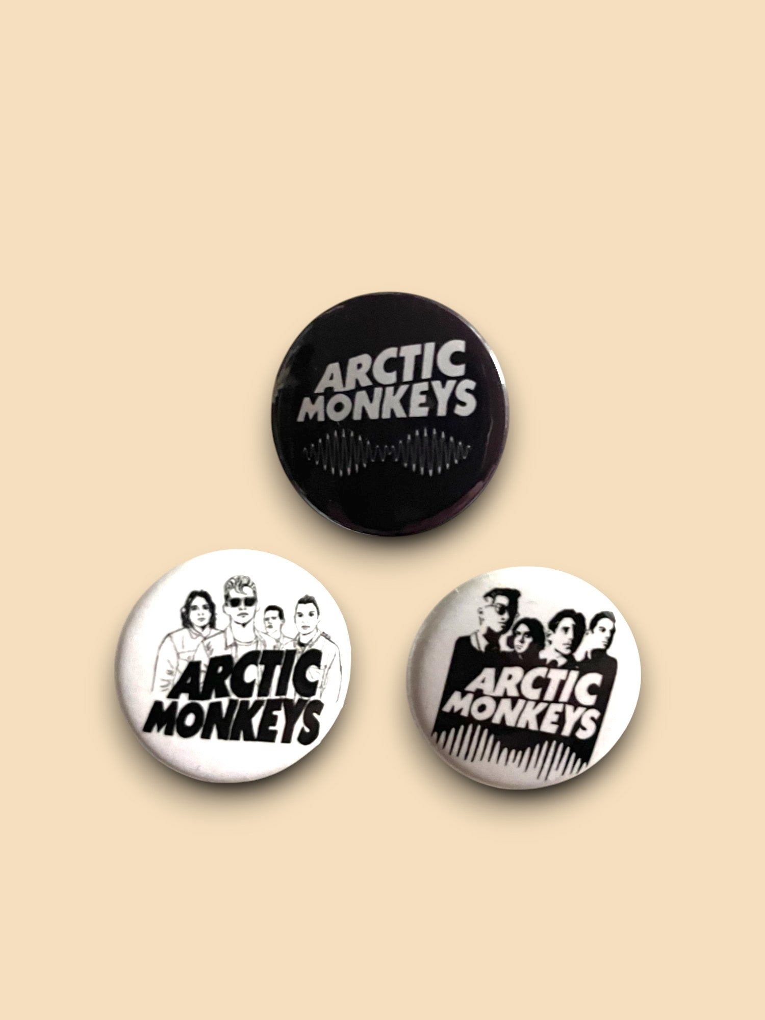Arctic Monkeys - Set of 3 Button Badges Set A - Badge
