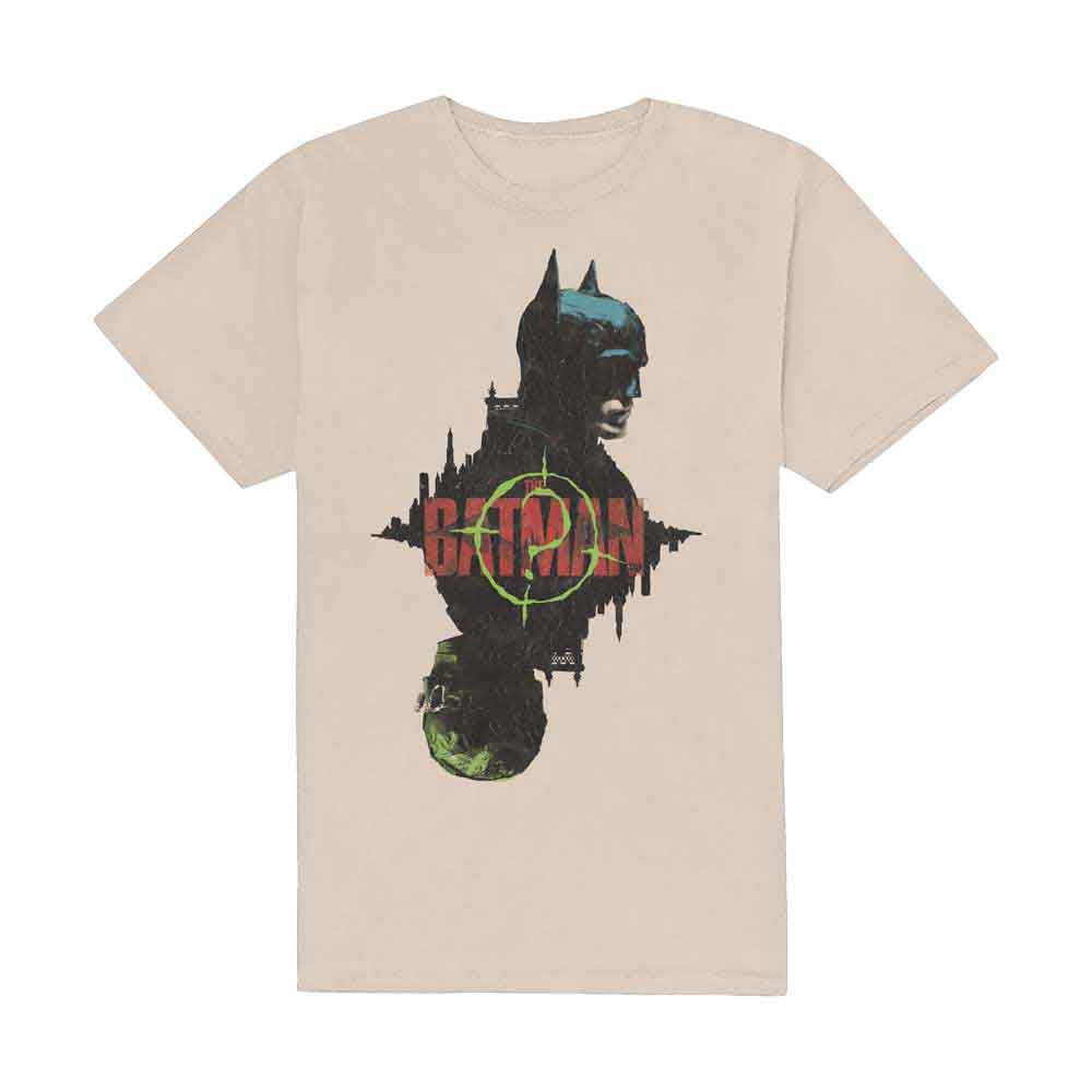 DC Comics Unisex T-Shirt: The Batman Question Mark Bat (Natural)