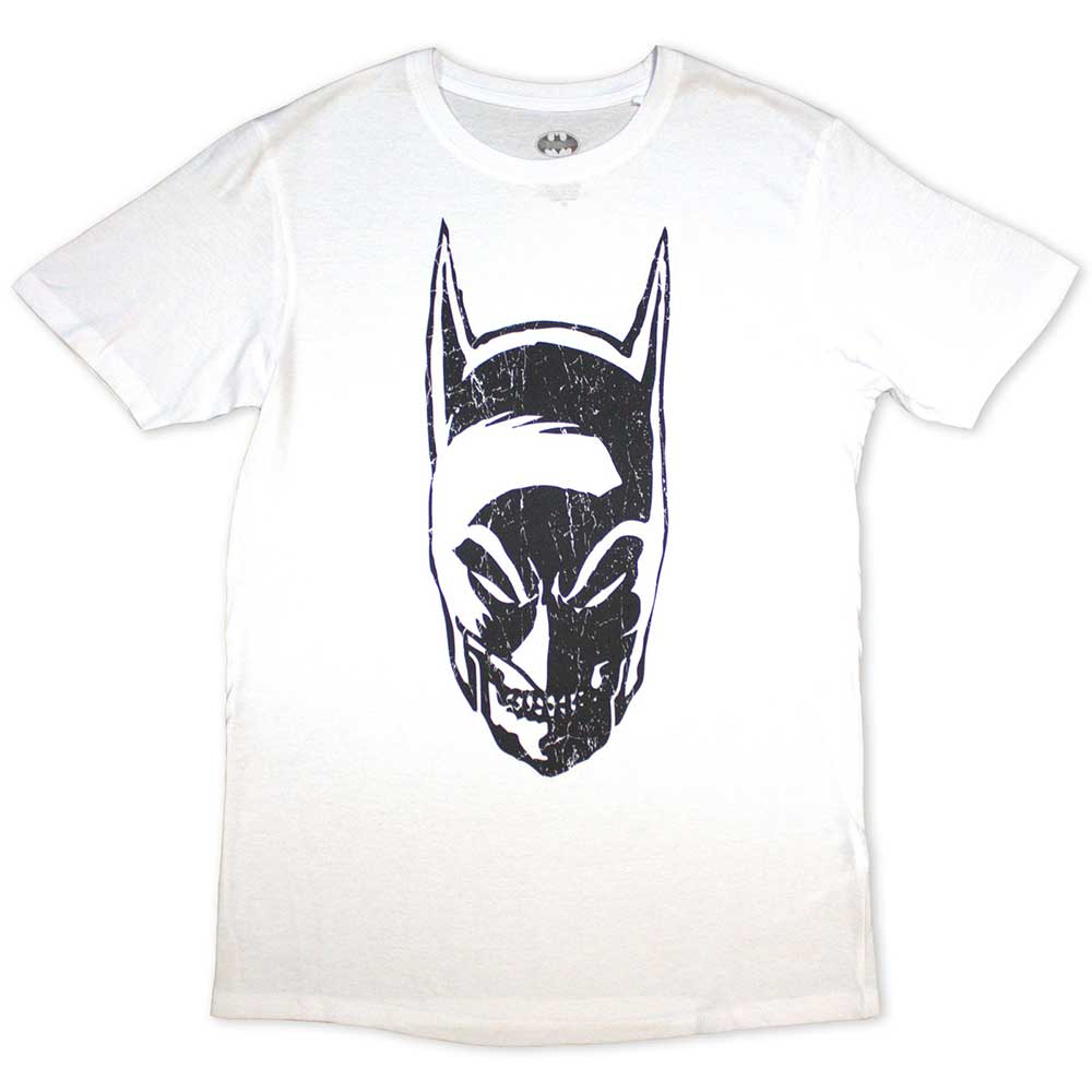 DC Comics Unisex T-Shirt: Batman - Snarl (White)