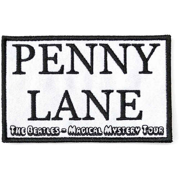 The Beatles Standard Patch: Penny Lane White (White)