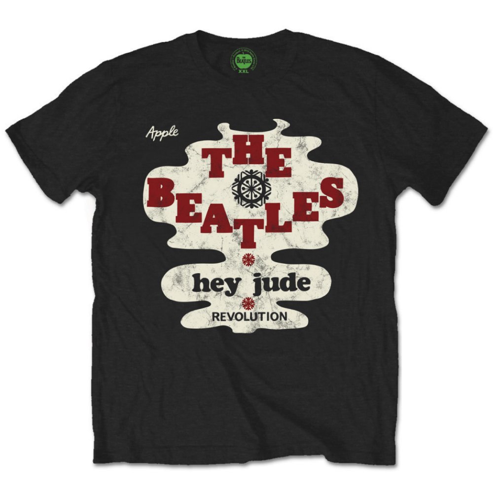 The Beatles Unisex T-Shirt: Hey Jude/Revolution (Black)