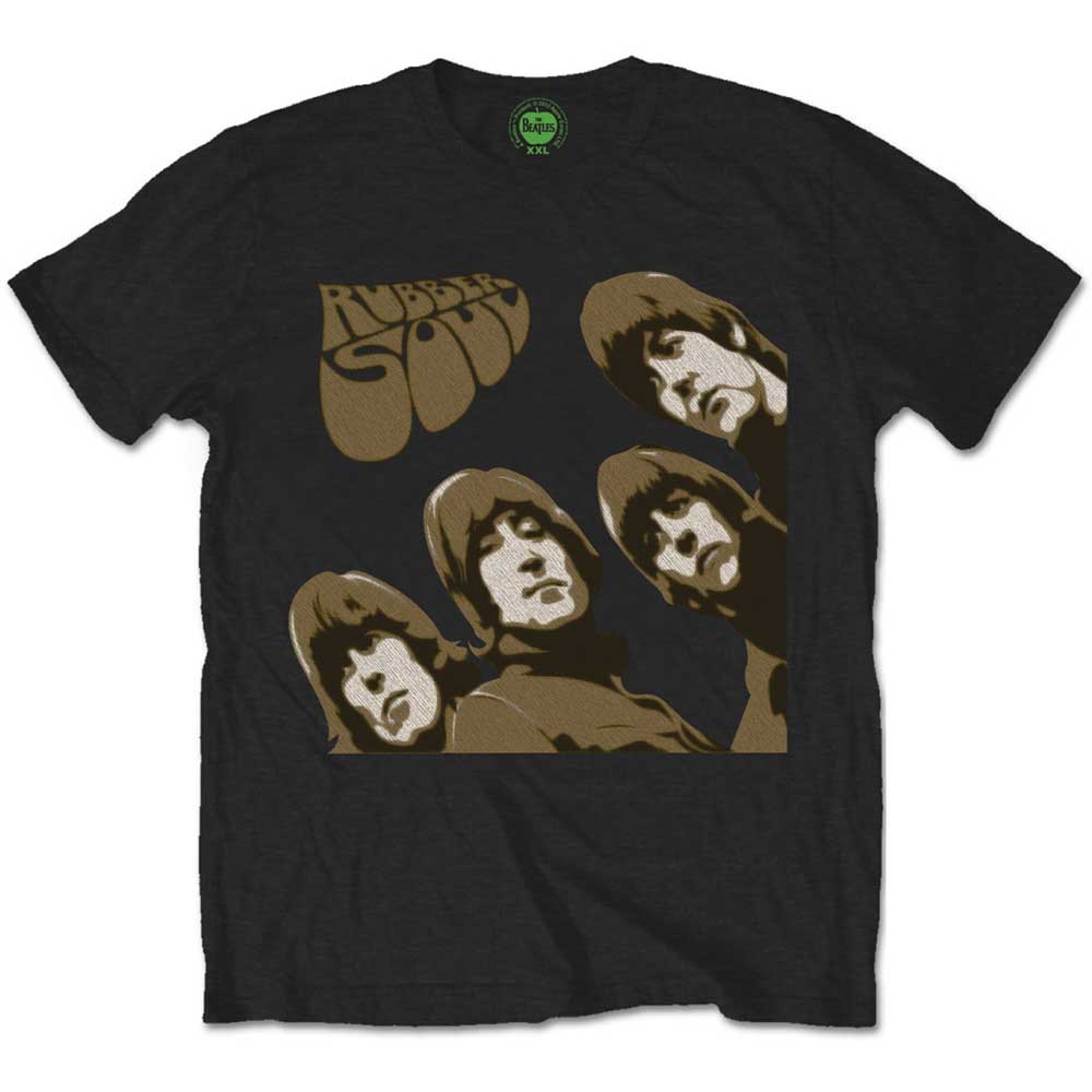 The Beatles Unisex T-Shirt: Rubber Soul Sketch (Black)