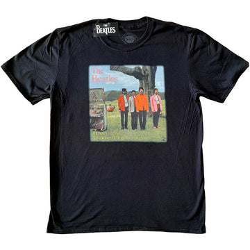 The Beatles Unisex T-Shirt: Strawberry Fields Forever (Black)