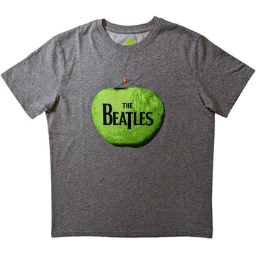 The Beatles Unisex T-Shirt: Apple Logo (Grey)