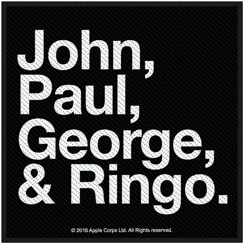 The Beatles Standard Patch: John, Paul, George & Ringo
