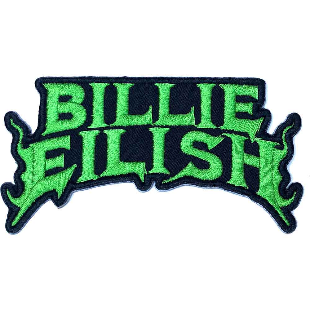Billie Eilish Standard Patch: Flame Green (Green)