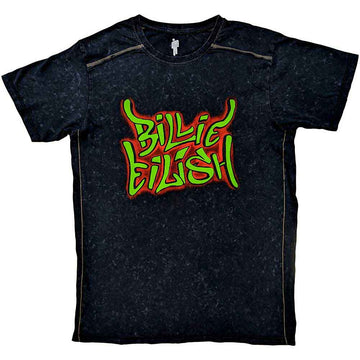 Billie Eilish Unisex T-Shirt: Graffiti (Black) (Wash Collection)