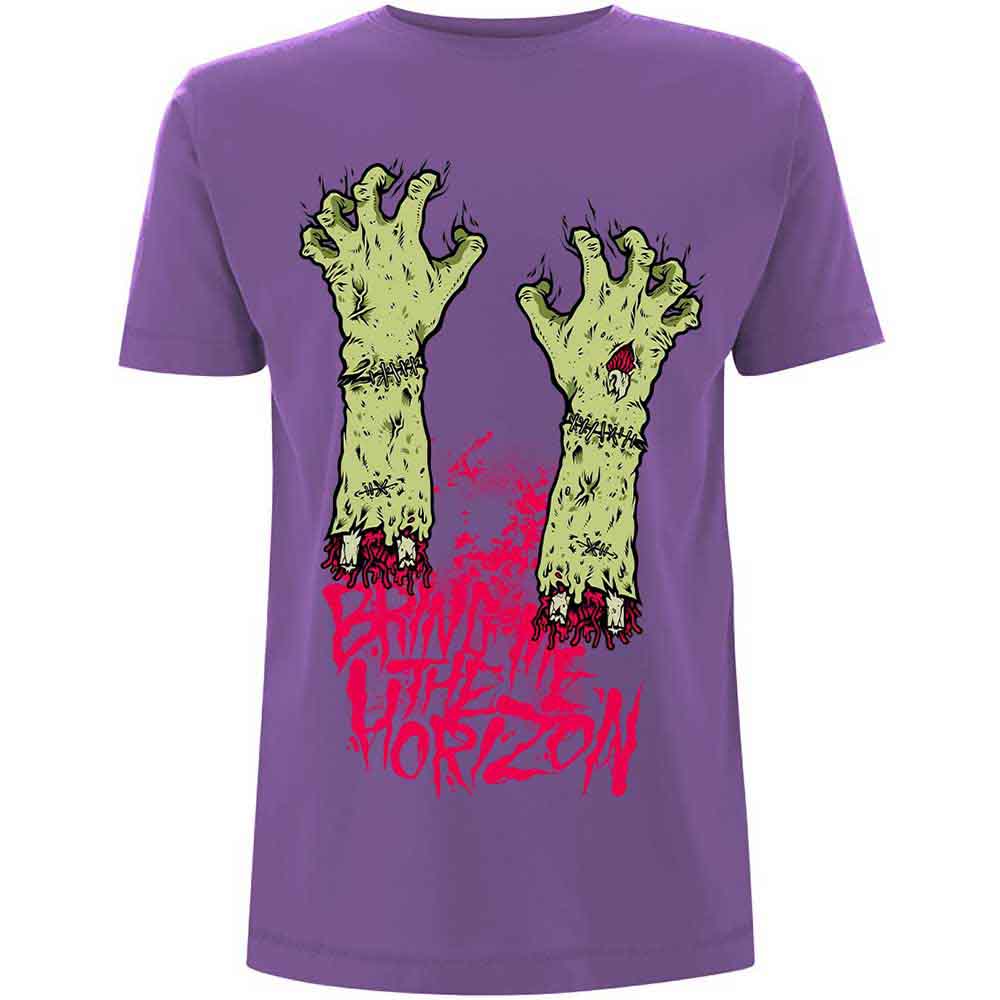 Bring Me The Horizon Unisex T-Shirt: Zombie Hands (Purple)