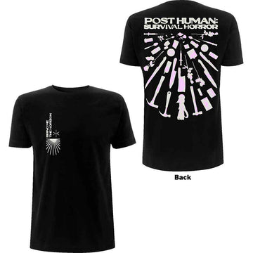 Bring Me The Horizon Unisex T-Shirt: Tools (Black) (Back Print)