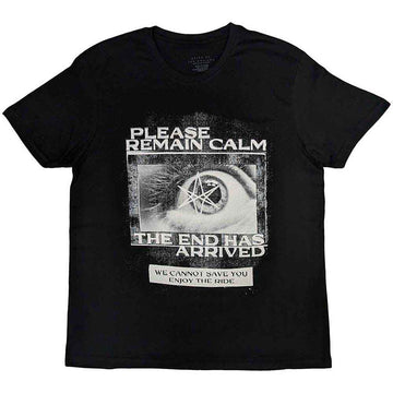 Bring Me The Horizon Unisex T-Shirt: Remain Calm FP (Black)