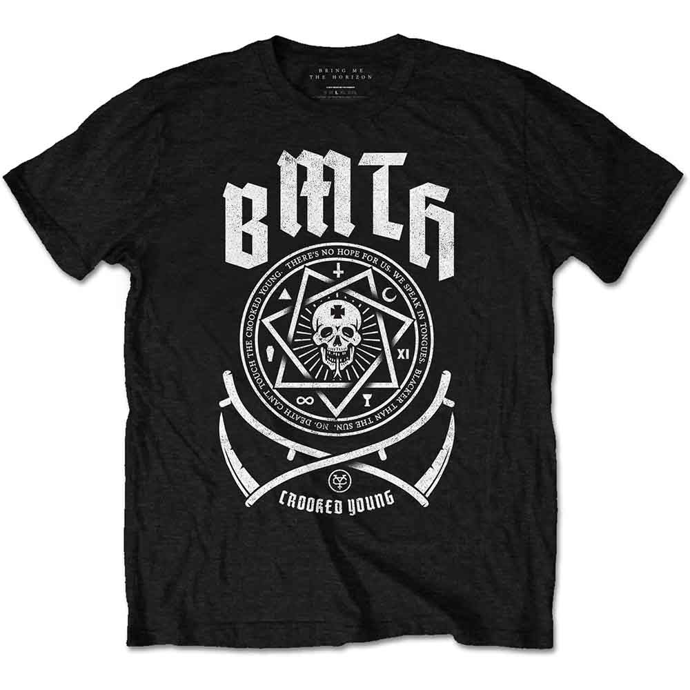 Bring Me The Horizon Unisex T-Shirt: Crooked (Black)