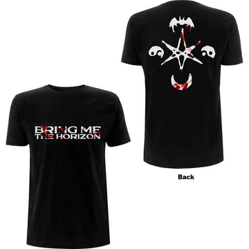 Bring Me The Horizon Unisex T-Shirt: Symbols (Back Print) - Black