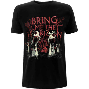 Bring Me The Horizon Unisex T-Shirt: Graveyard Eyes (Black)