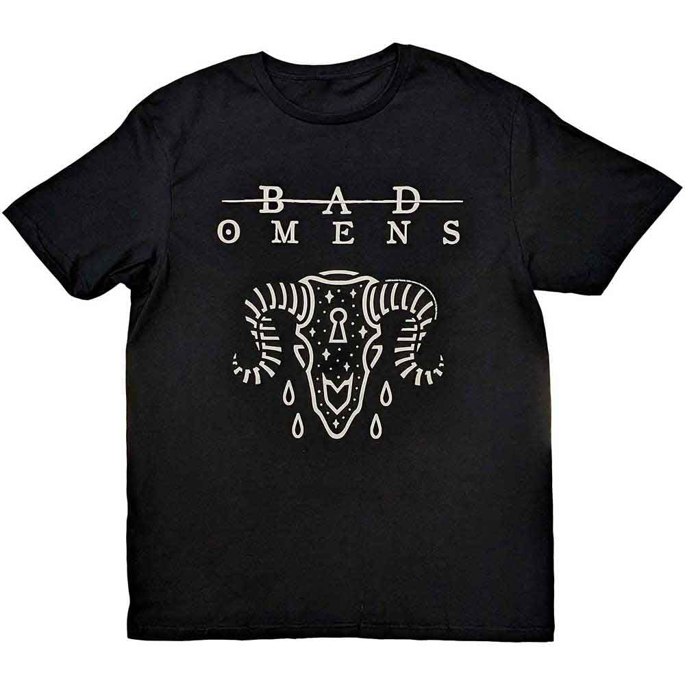 Bad Omens Unisex T-Shirt: Ram Skull (Black)