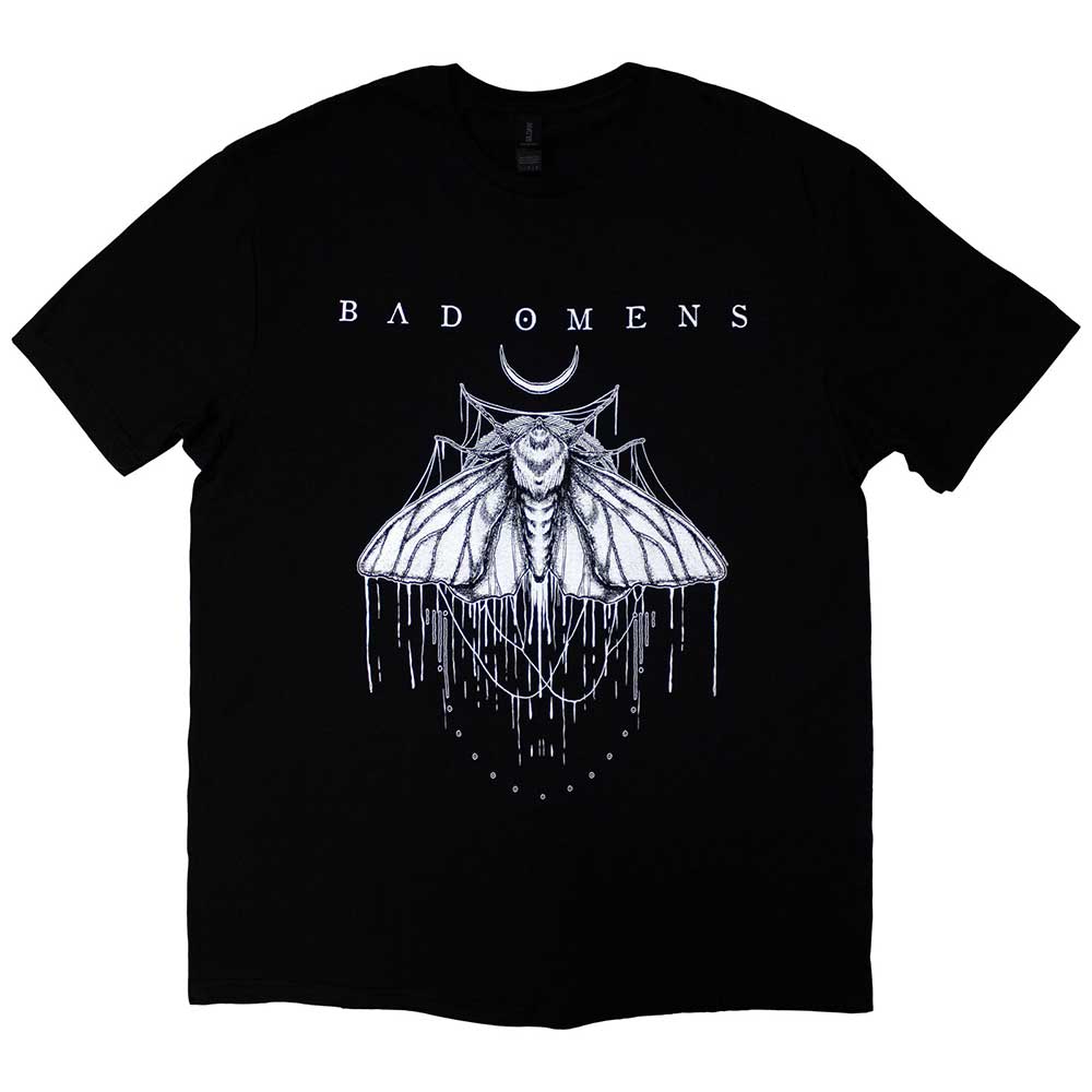 Bad Omens Unisex T-Shirt: Moth (Black)