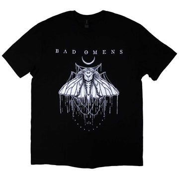 Bad Omens Unisex T-Shirt: Moth (Black)