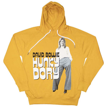 David Bowie Unisex Pullover Hoodie: Hunky Dory 2 (Mustard Yellow)