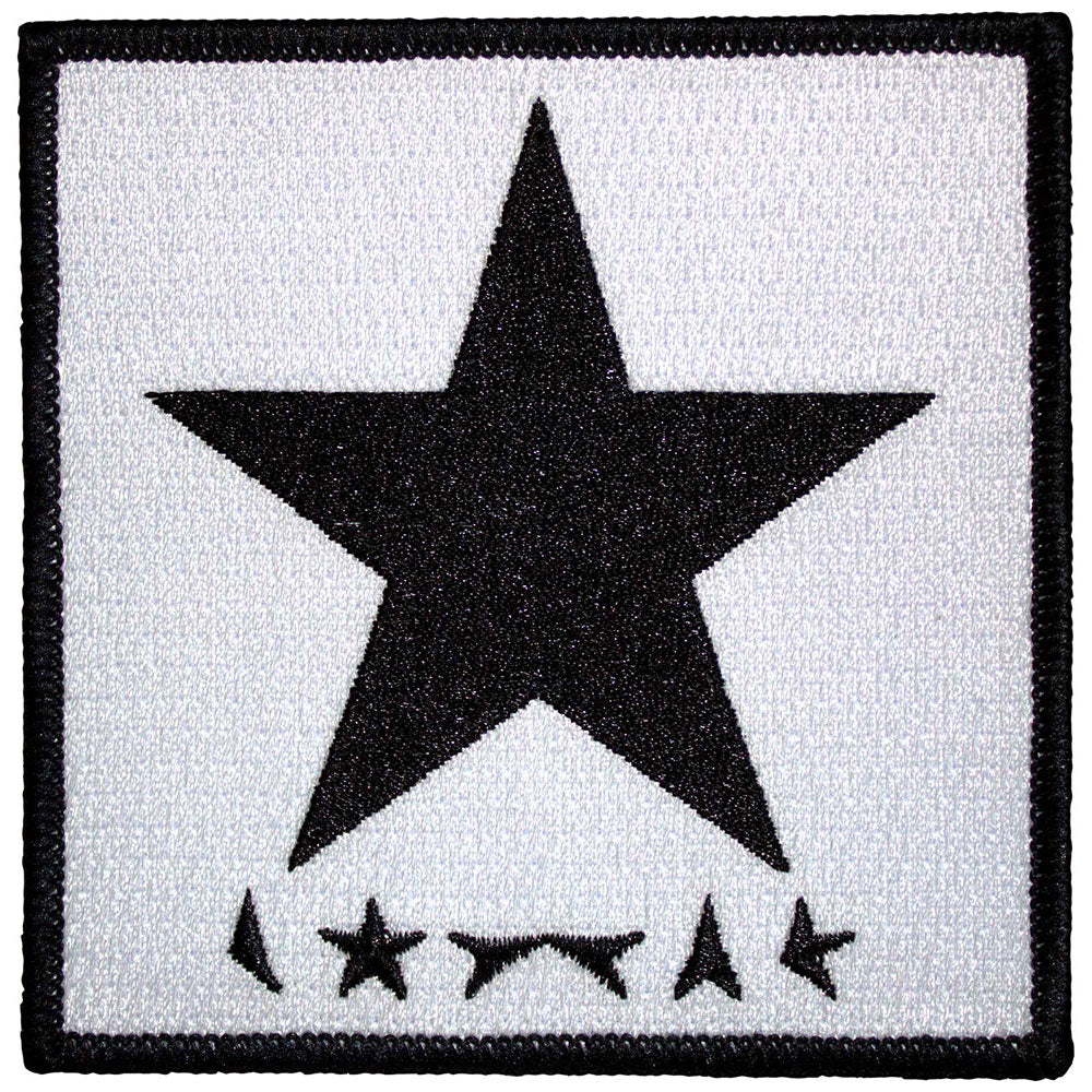 David Bowie Standard Patch: Blackstar On White
