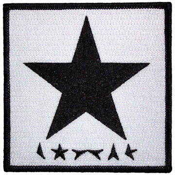 David Bowie Standard Patch: Blackstar On White