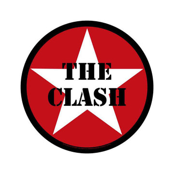 The Clash Circular Back Patch: Star Logo