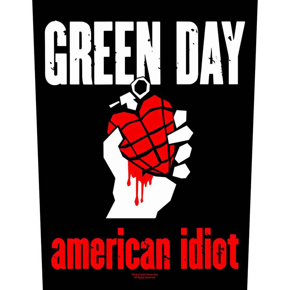 Green Day Back Patch